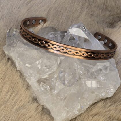 Levensboom koperen armband met magneten
