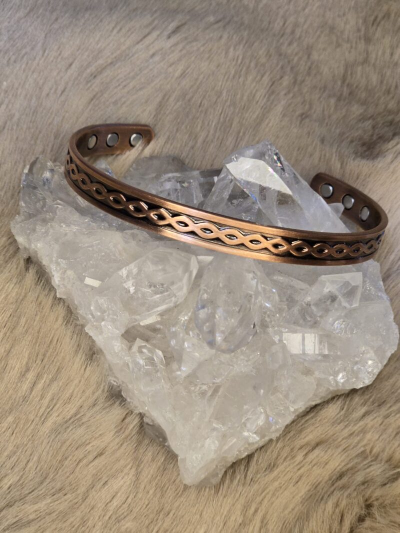 Levensboom koperen armband met magneten