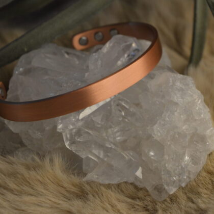 Neutraal koperen armband met magneten