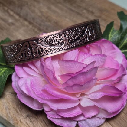 Levensboom koperen armband met magneten