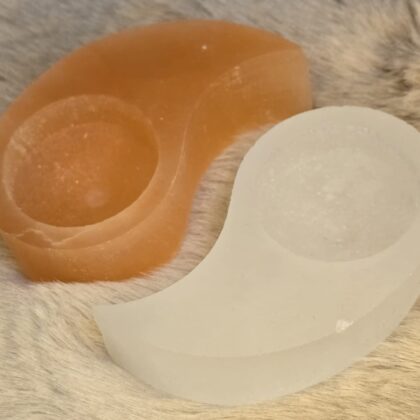 Seleniet waxinelichthouder Yin/Yang