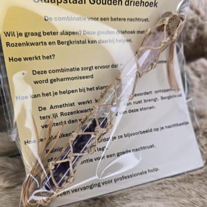 Edelsteenbuis voor een betere slaap Gouden driehoek