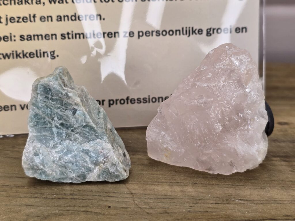 Amazoniet & Rozenkwarts magneten