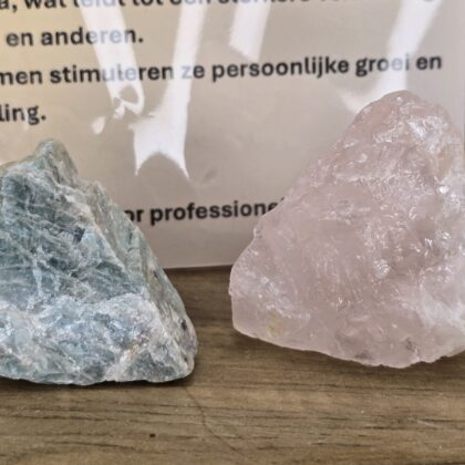 Amazoniet & Rozenkwarts magneten
