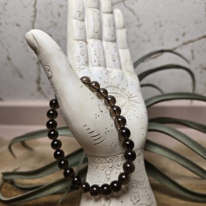 Heren armband Rookkwarts 8mm