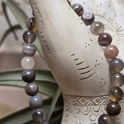 Heren armband Botswana Agaat 8mm