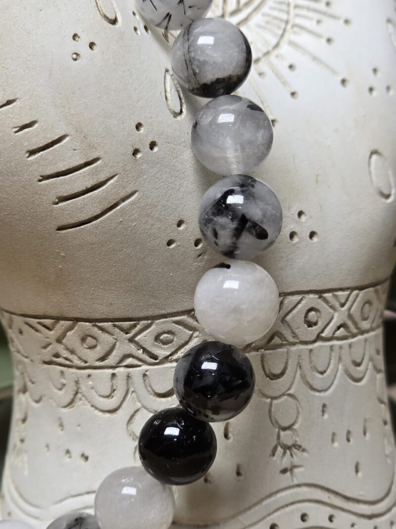 Heren armband Toermelijn in kwarts 8mm