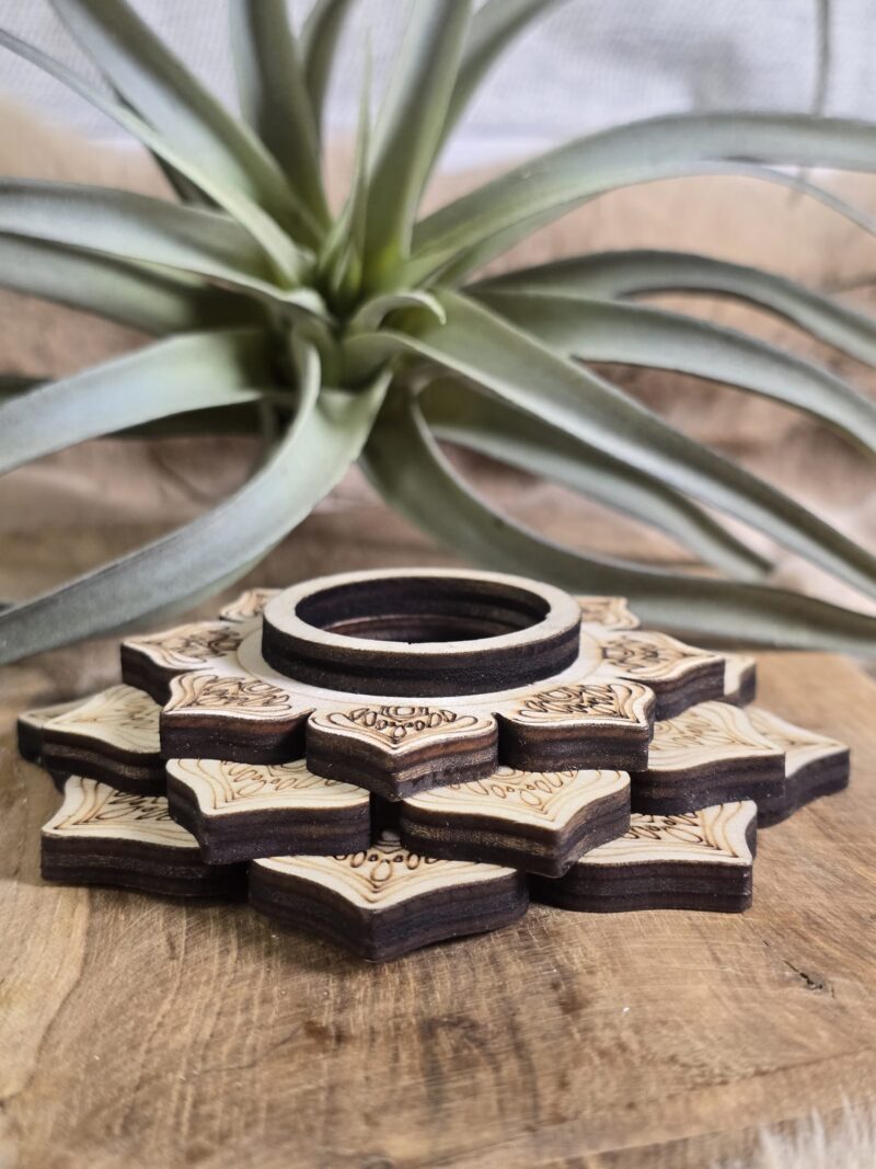 Bol houder Mandala hout