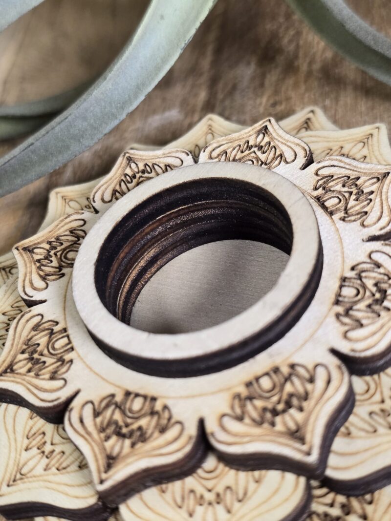 Bol houder Mandala hout