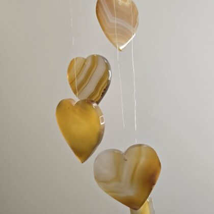 Agaat windhanger hartjes