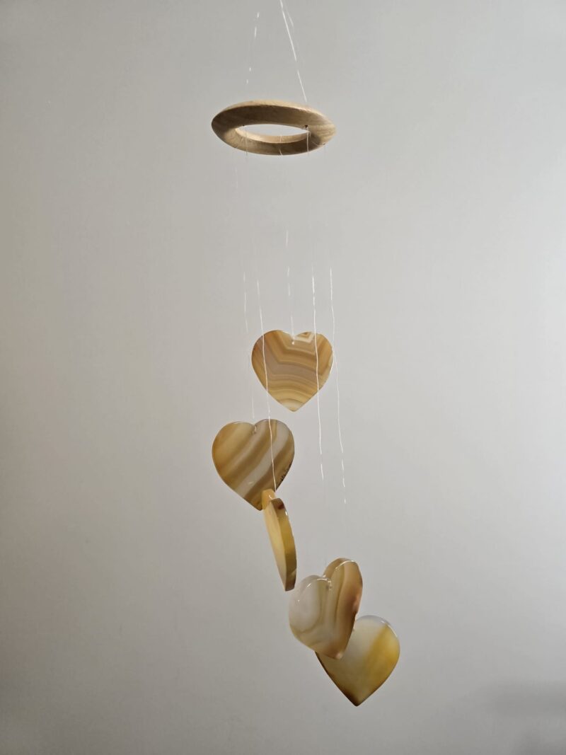 Agaat windhanger hartjes