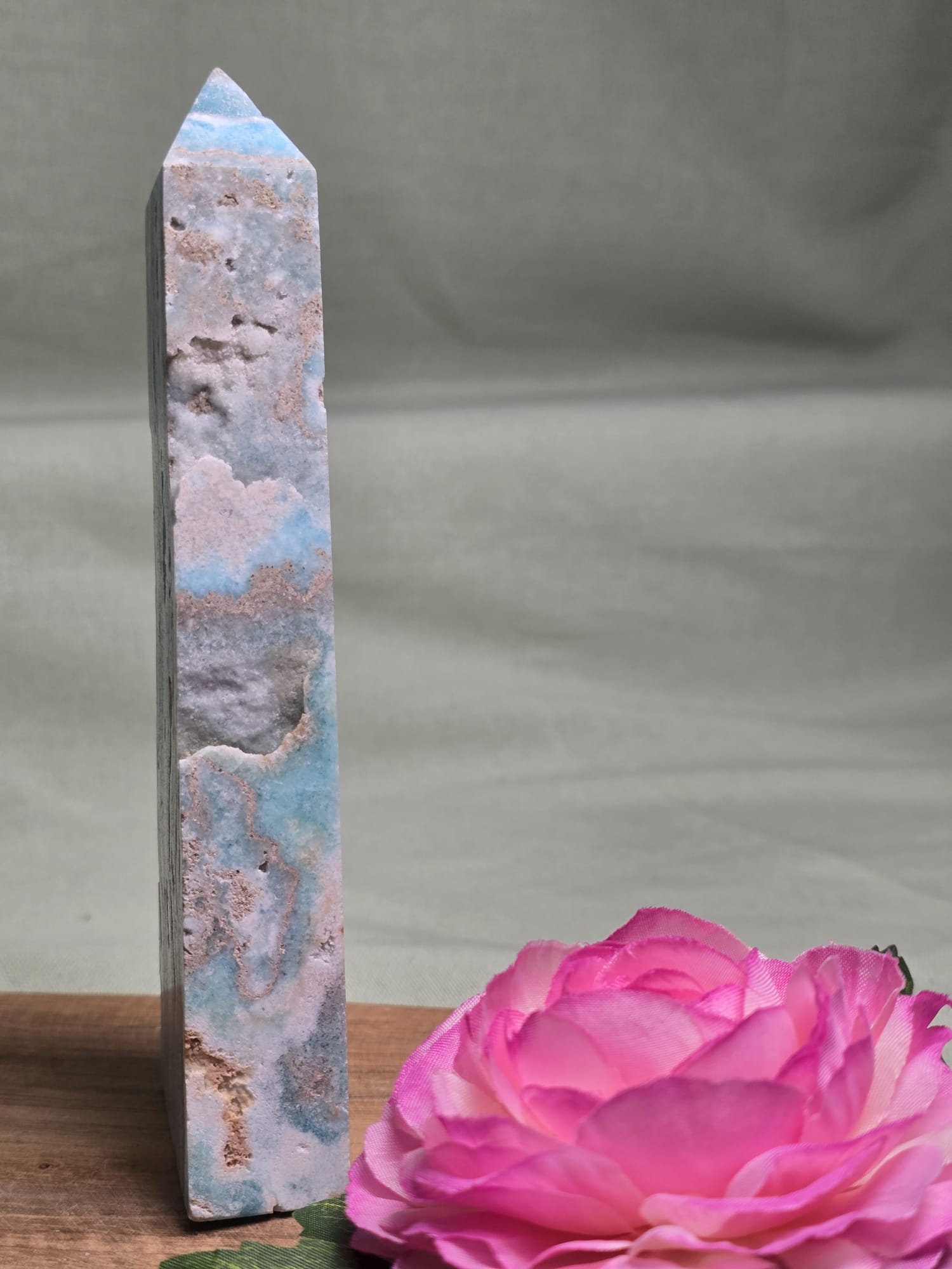 Carribean blue calciet (Aragoniet) Toren