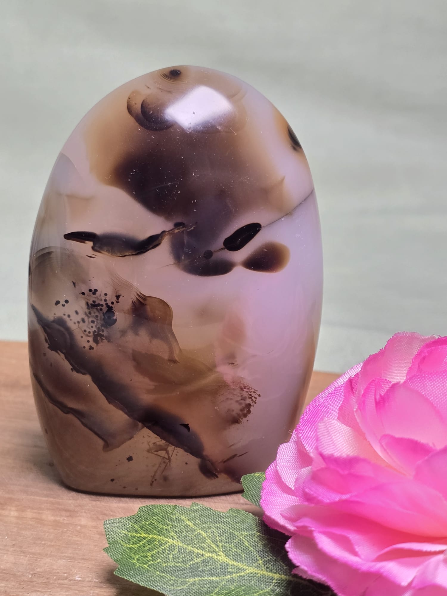 Dendriet agaat sculptuur