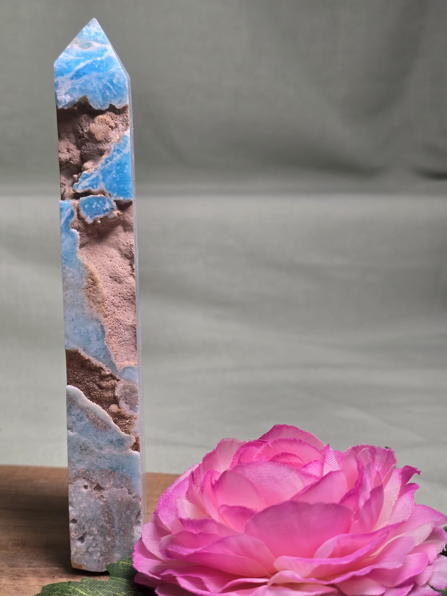 Carribean blue calciet (Aragoniet) Toren
