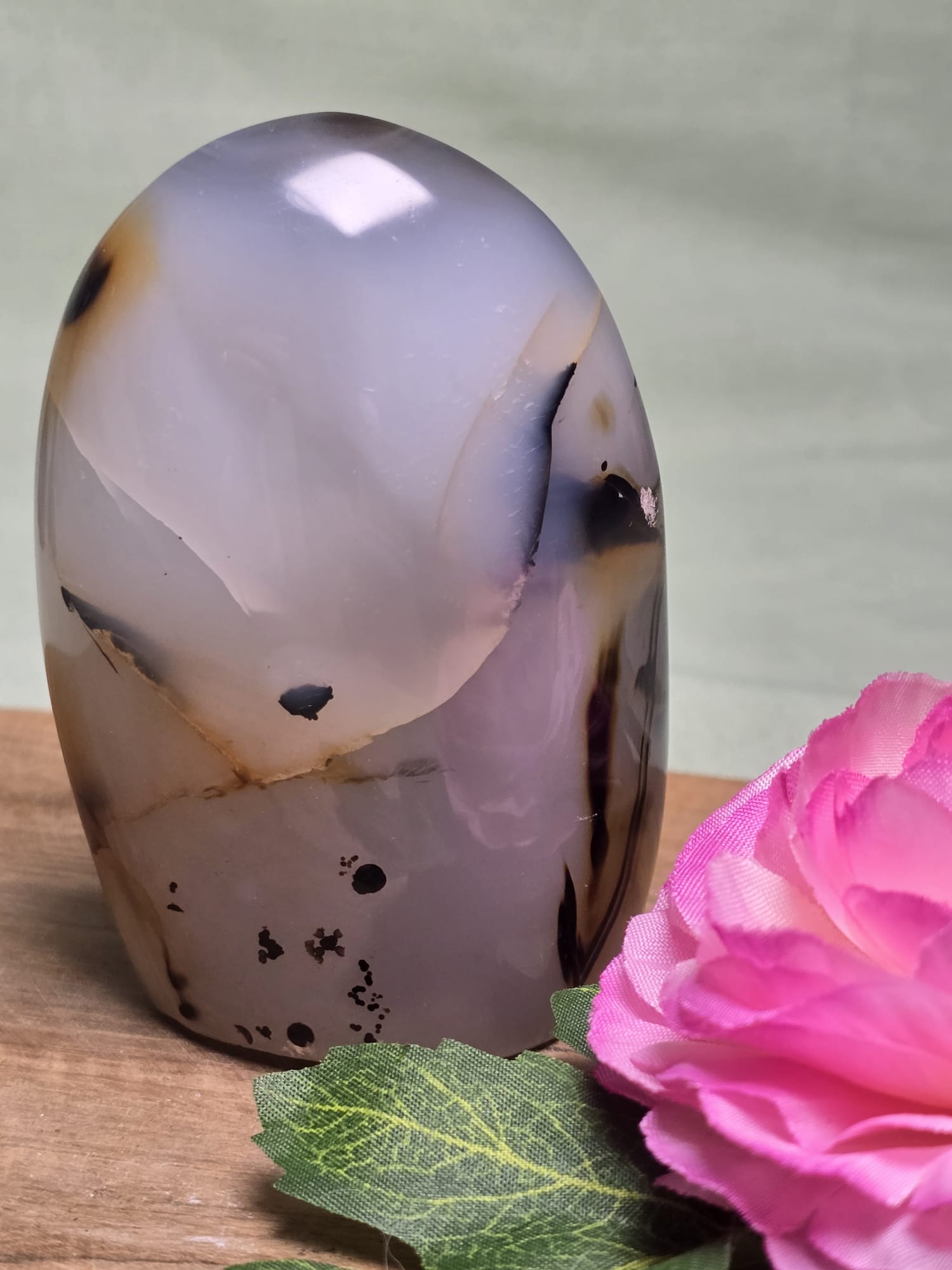 Dendriet agaat sculptuur