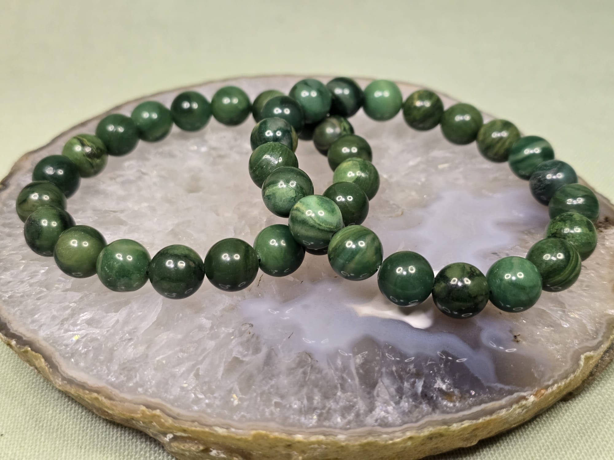Afrikaanse Jade 10mm Heren Armband