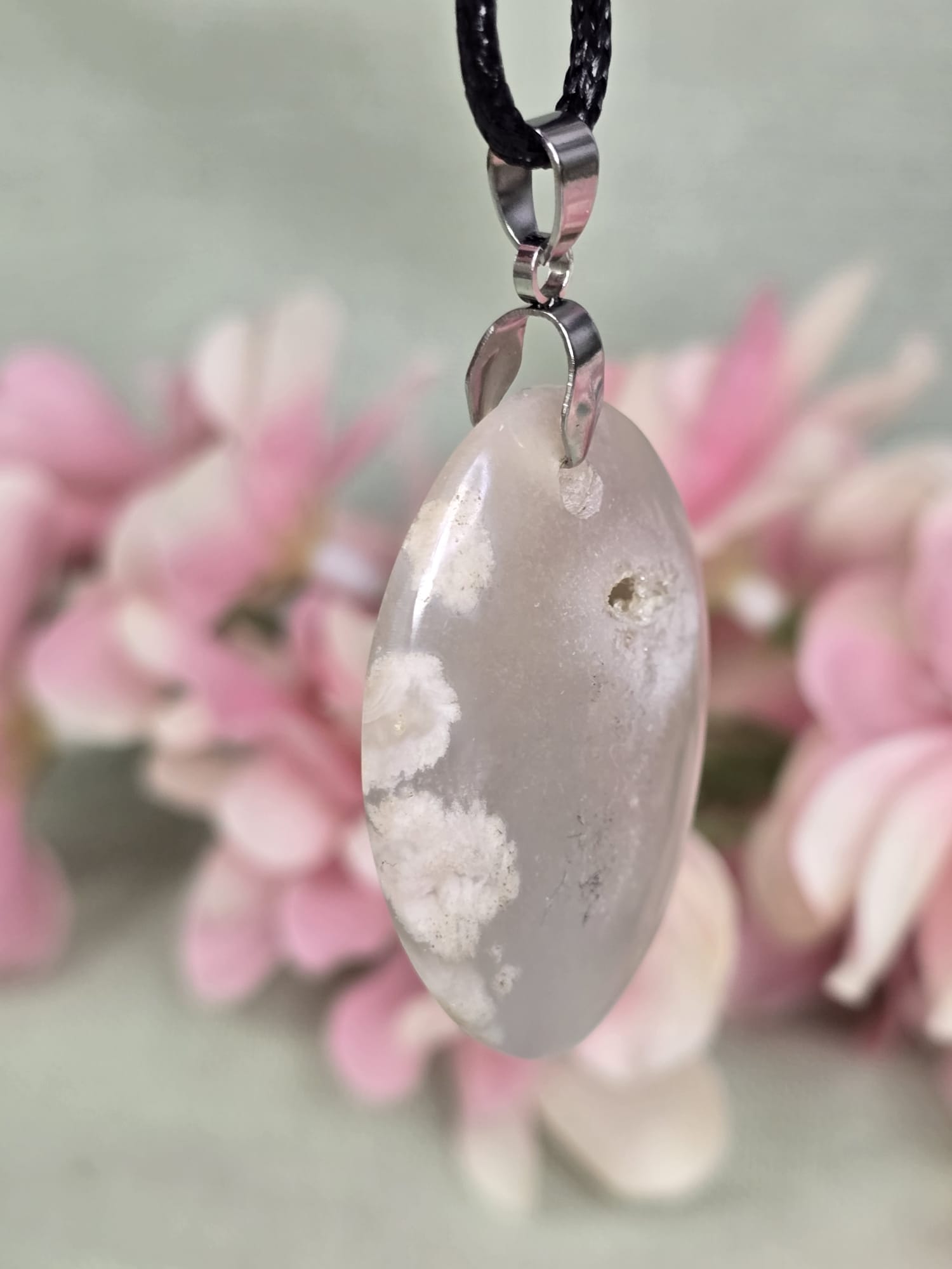 Bloemagaat Amulet hanger
