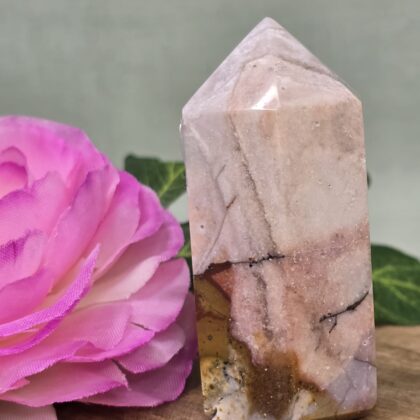Paarse Chalcedoon torens (Met jaspis)