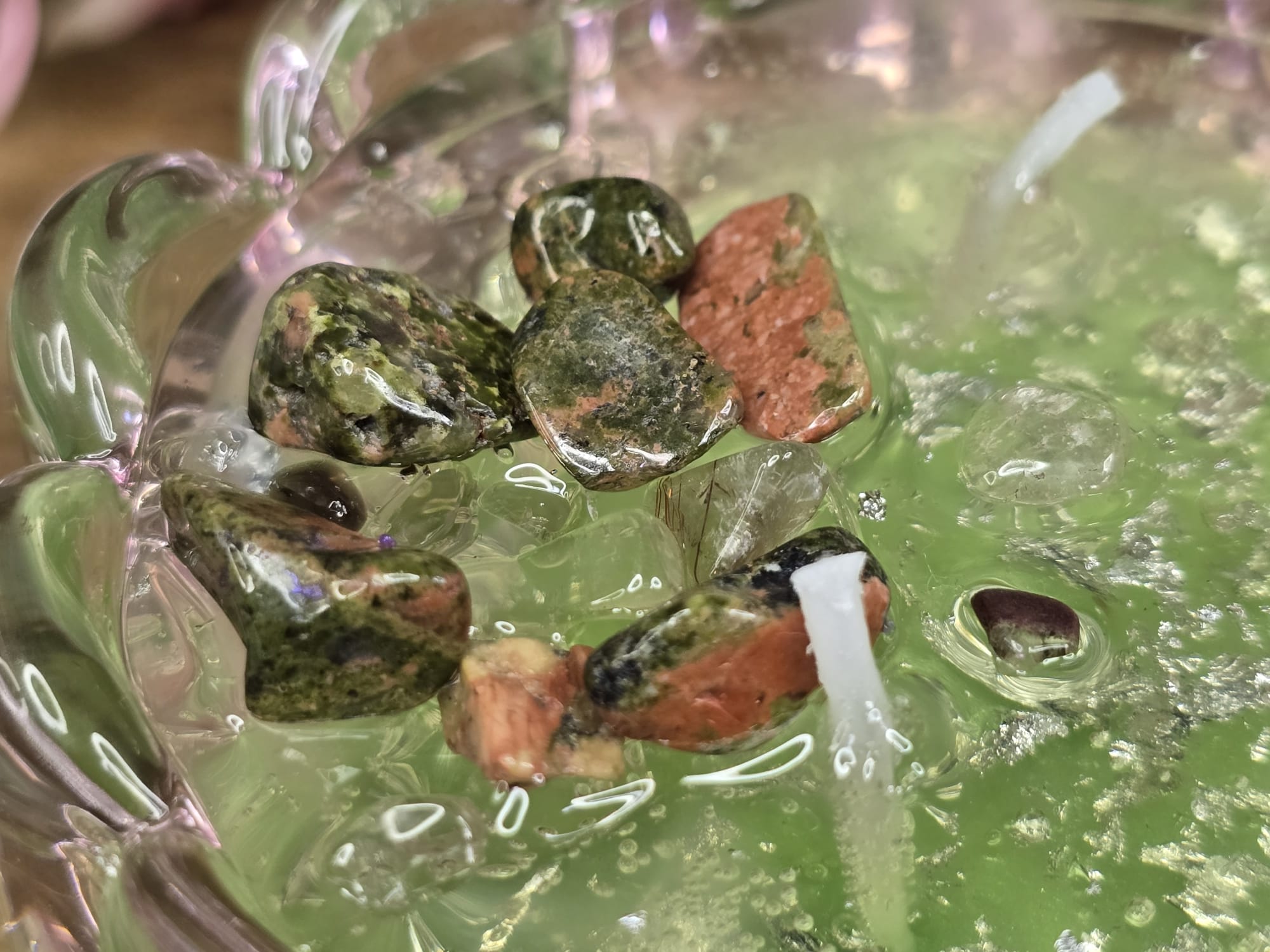 Gelwax kaars Aarding groen