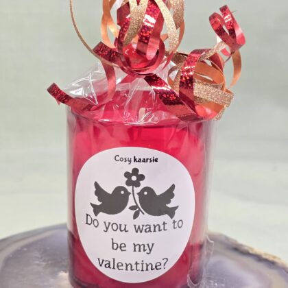 Kaars; Do you want to be my valentine?