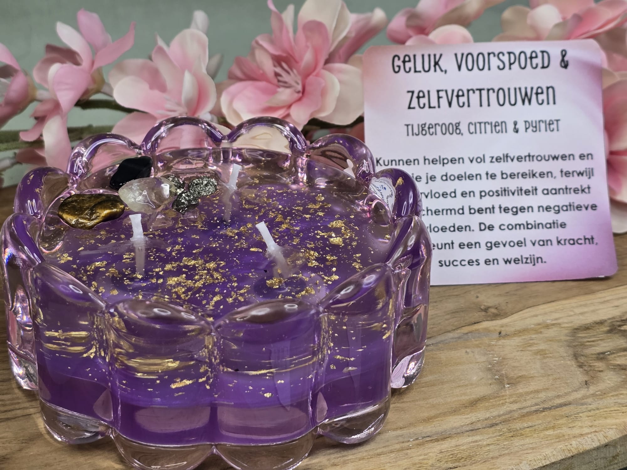 Gel wax kaars Geluk, Voorspoed en Zelfvertrouwen