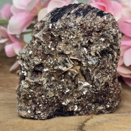 Zwarte Toermelijn met goude Mica