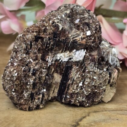 Zwarte Toermelijn met Gouden Mica