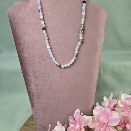Edelstenen mix split ketting