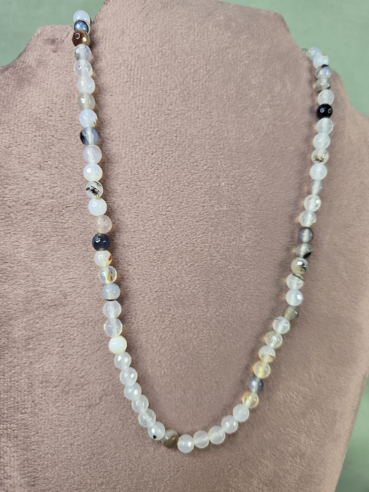 Edelstenen mix split ketting