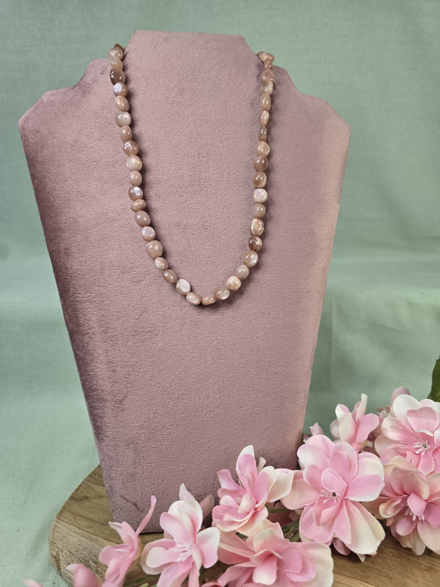Edelstenen mix split ketting