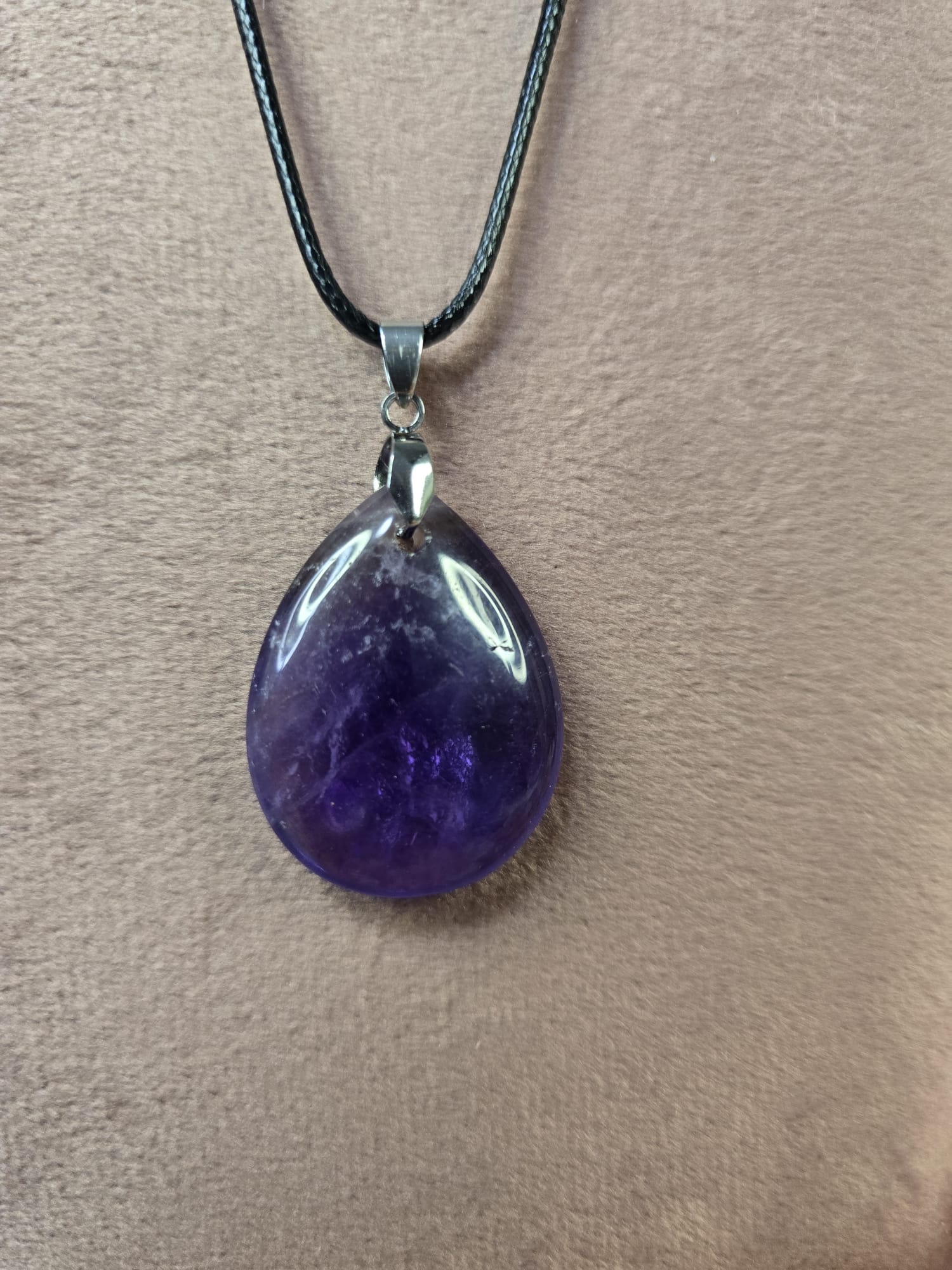 Ketting met Amethist druppel (nr3)