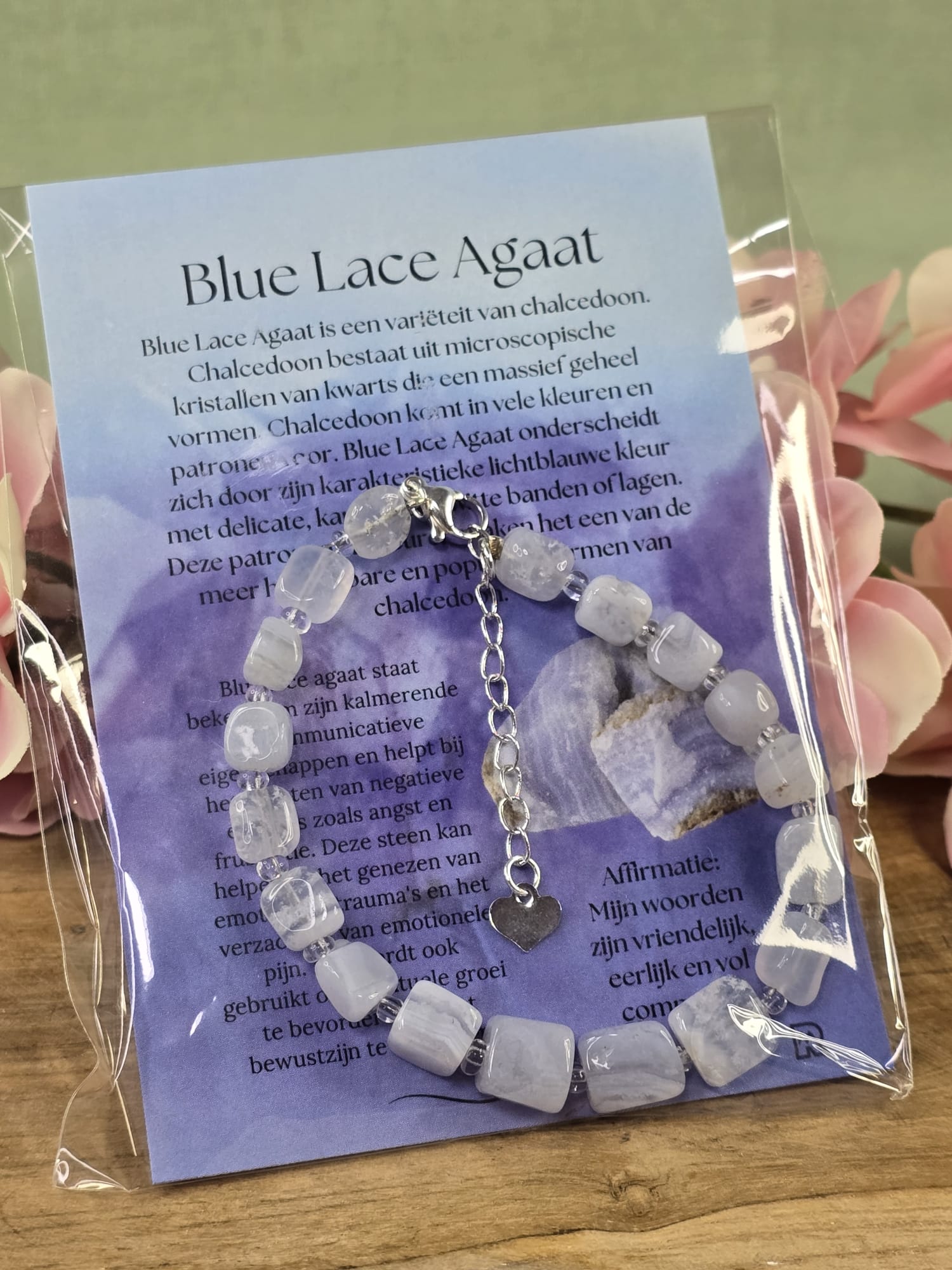 Blue lace agaat armband