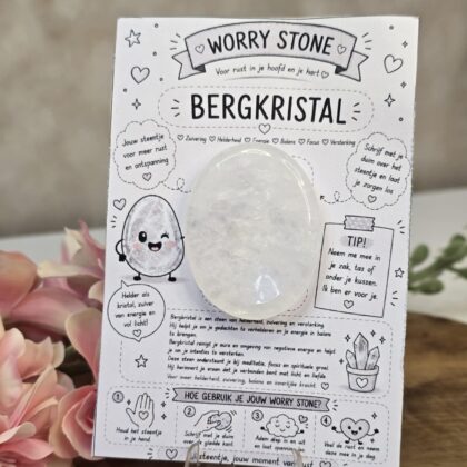Bergkristal worry stone