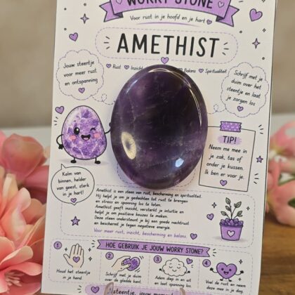 Amethist worry stone