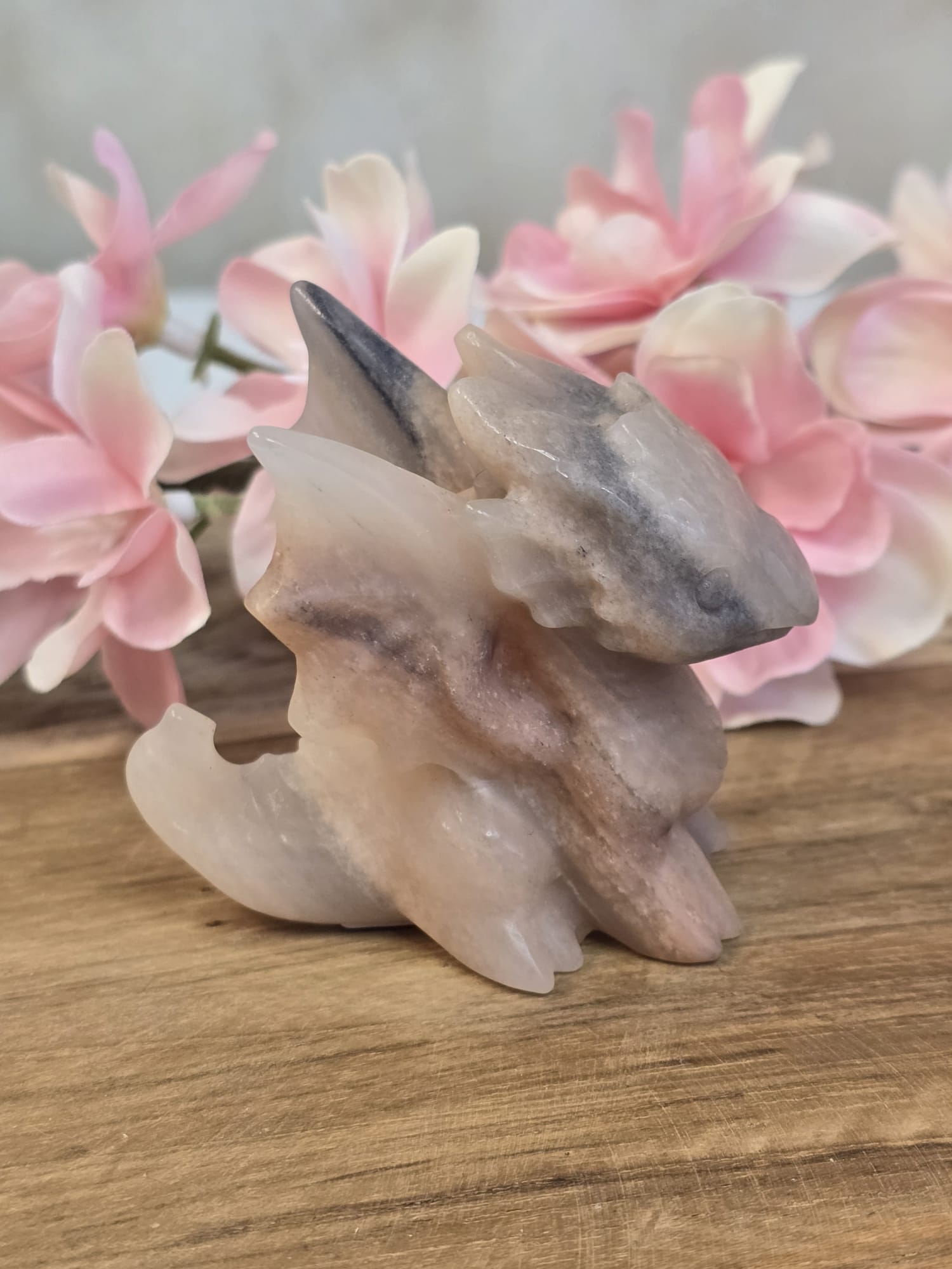 Agaat/Chalcedoon Draak met staart