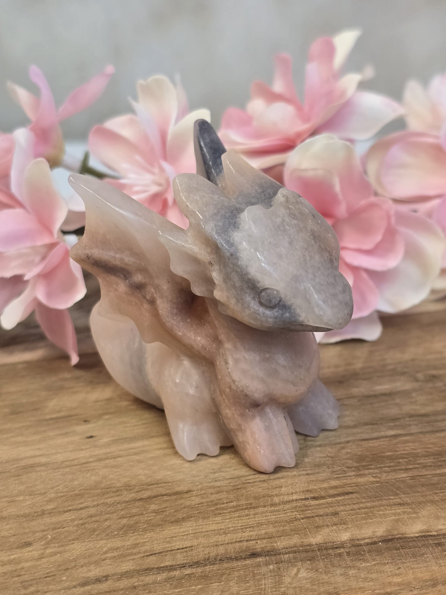 Agaat/Chalcedoon Draak met staart